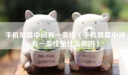 手机屏幕中间有一条线（手机屏幕中间有一条线是什么原因）