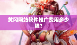 黄冈网站软件推广费用多少钱？