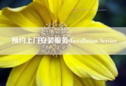预约上门安装服务(Installation Service