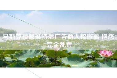 马斯克接管推特后广告商大幅撤离 抱怨：完全乱套