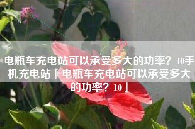 电瓶车充电站可以承受多大的功率？10手机充电站「电瓶车充电站可以承受多大的功率？10」